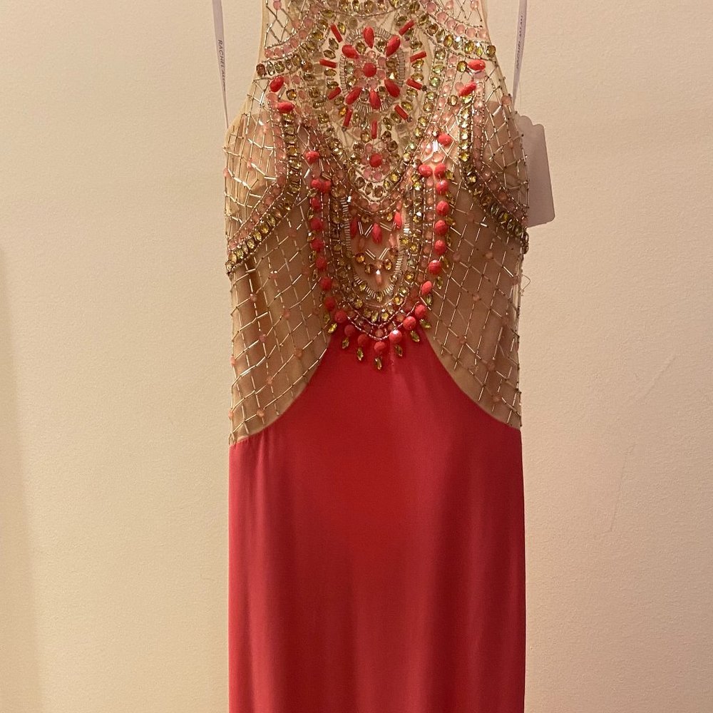 Rachel Allen Coral Prom Gown